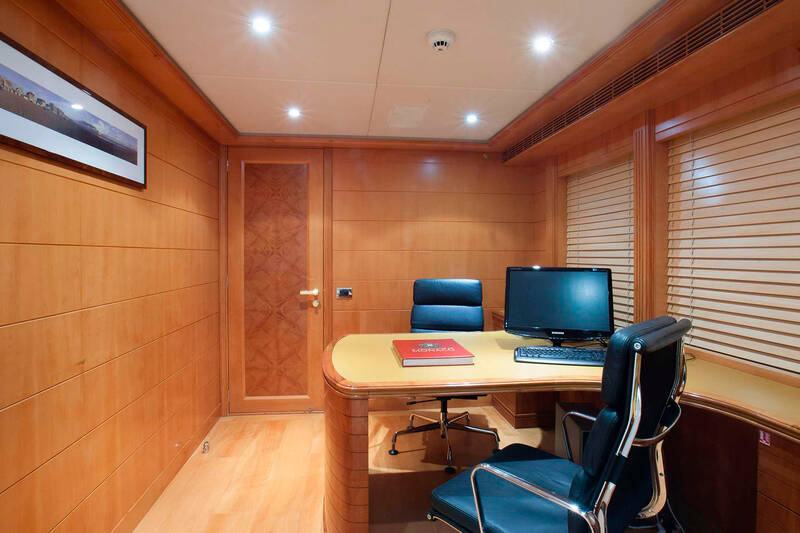Office in the master cabin