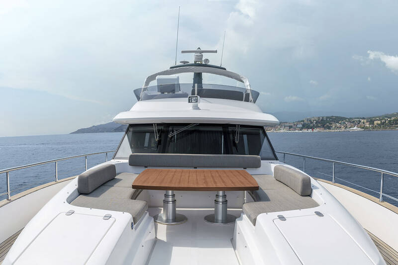 Lounge area on bow