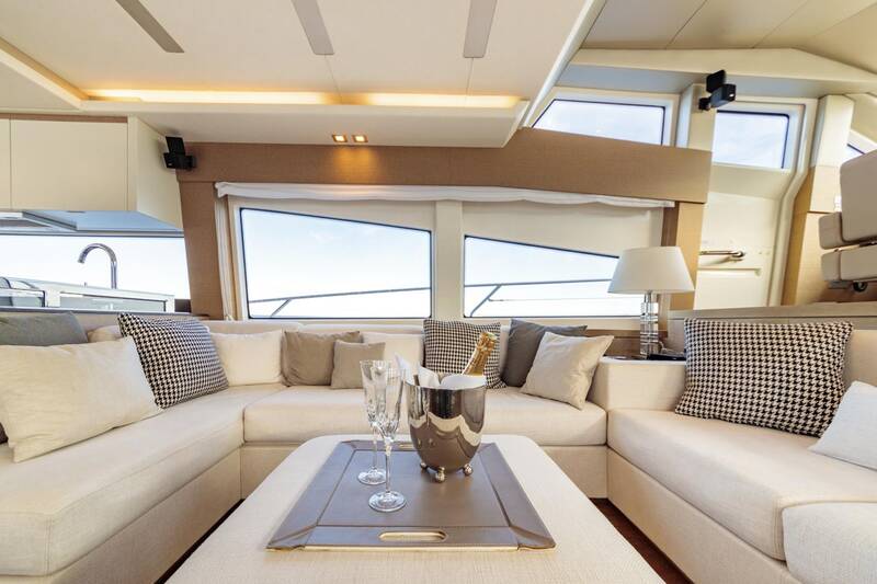 The salon on the main deck