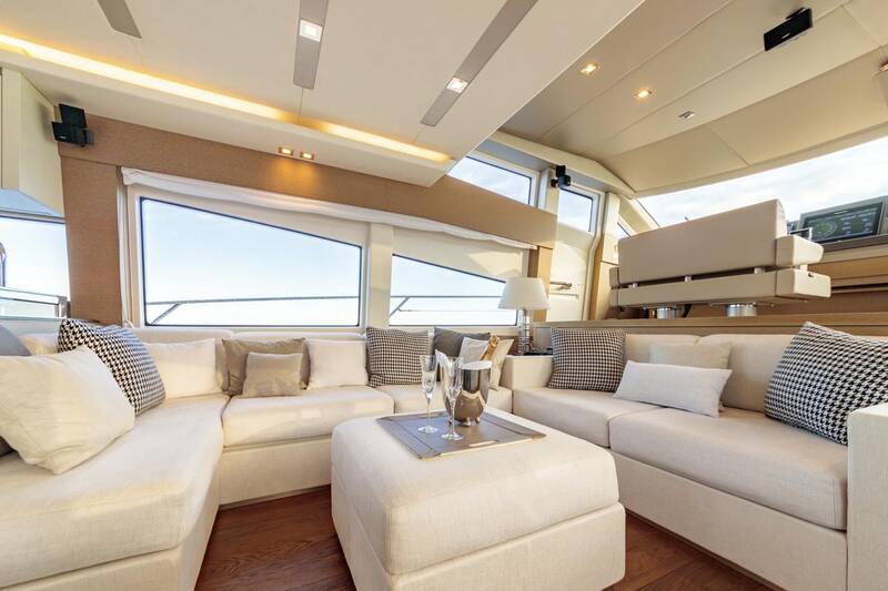 The salon on the main deck