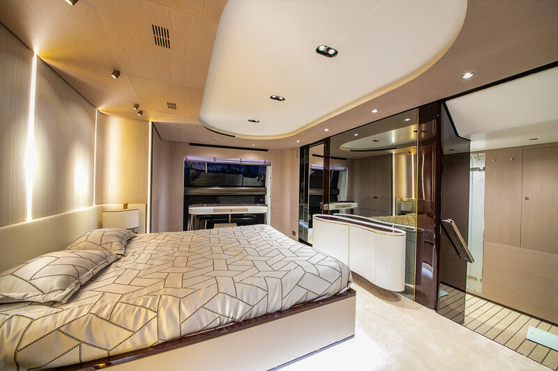Master cabin on the main deck