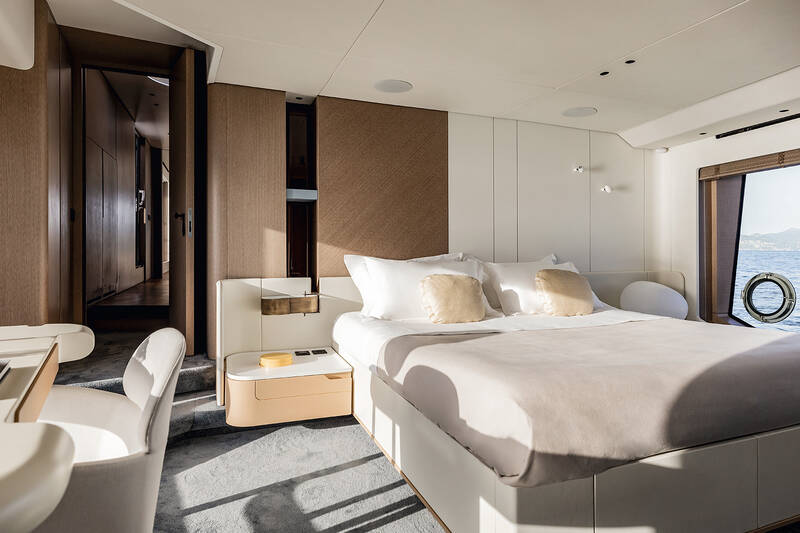 Owner's cabin on main deck
