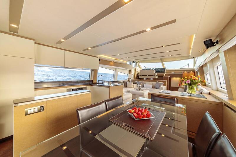 The salon on the main deck