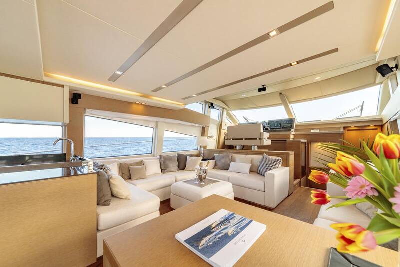 The salon on the main deck