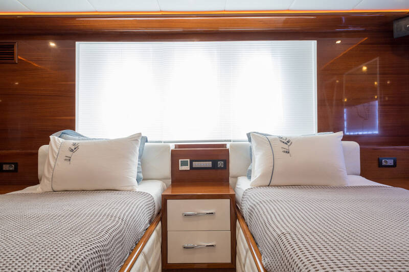 Aft twin guest cabin