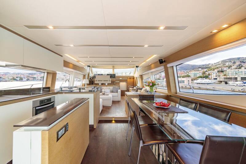 The salon on the main deck