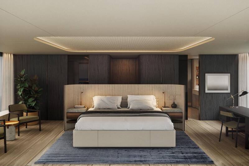 Master cabin on upper deck