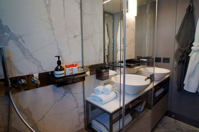 Bathroom at double cabin