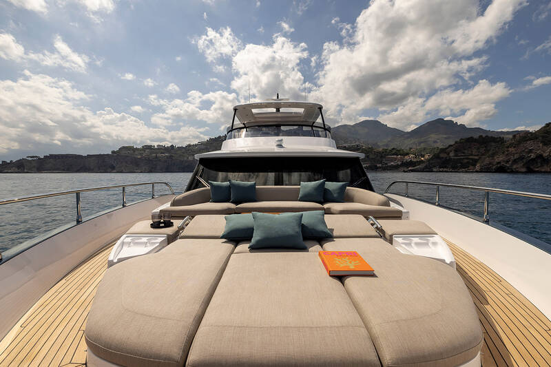 Lounge area on bow
