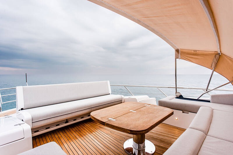 Lounge area on bow