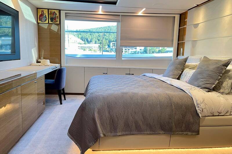 Master cabin on main deck
