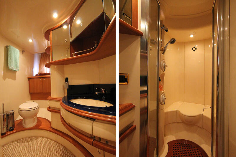 Bathroom in owner's cabin