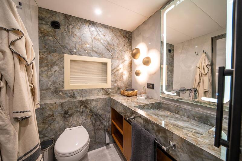 Bathroom in master cabin