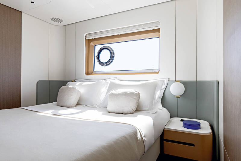 Guest cabin on starboard side