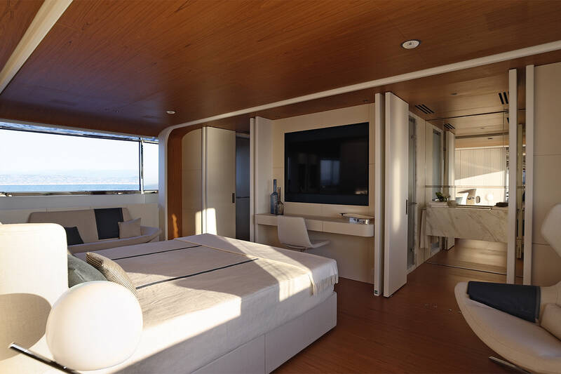 Owner's cabin on main deck