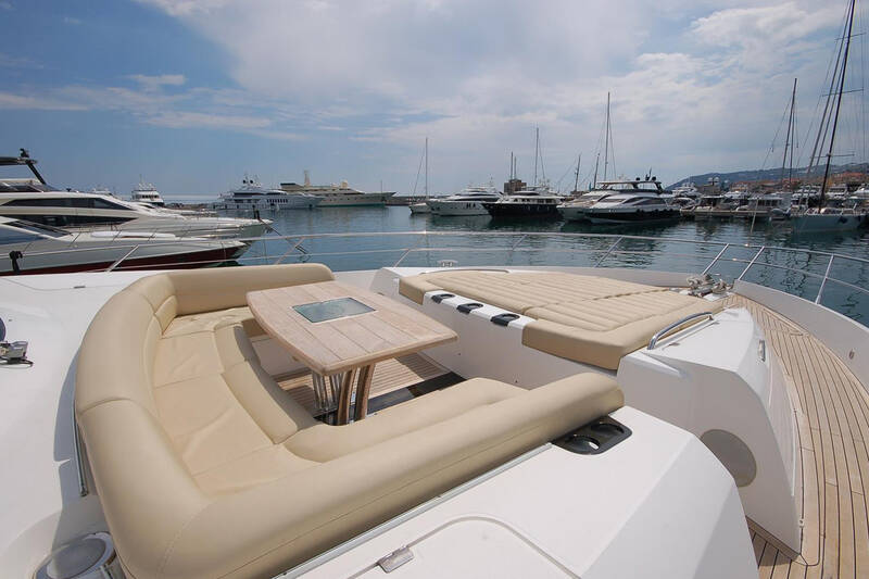 Lounge area on bow