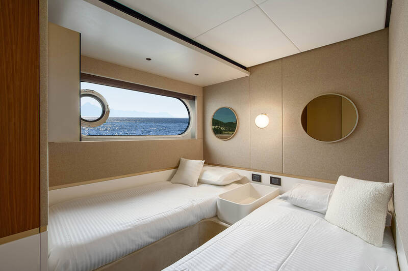 Guest cabin on starboard side