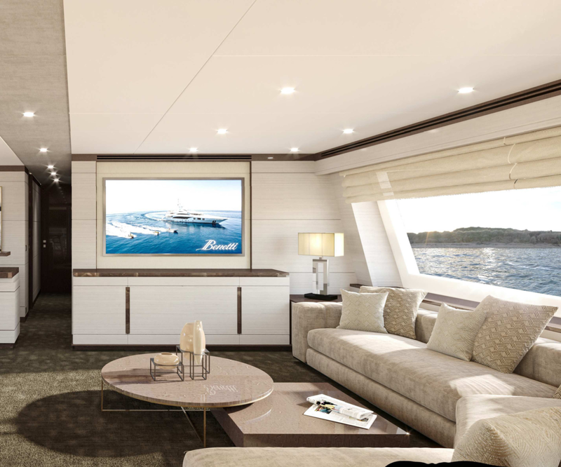 Salon on the upper deck