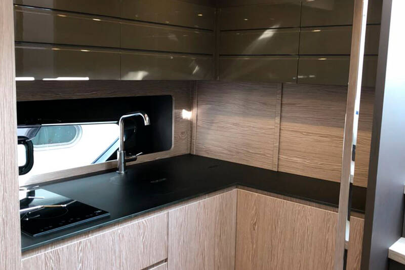 Galley on lower deck