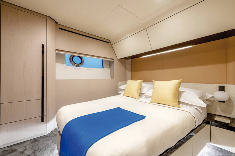 Guest cabin on starboard side