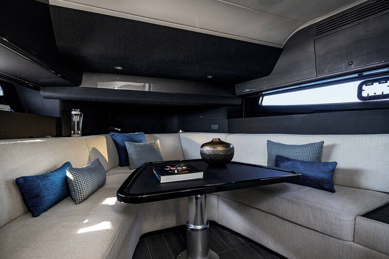 Dining area on lower deck