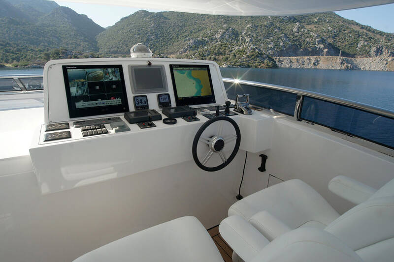 Fly helm station