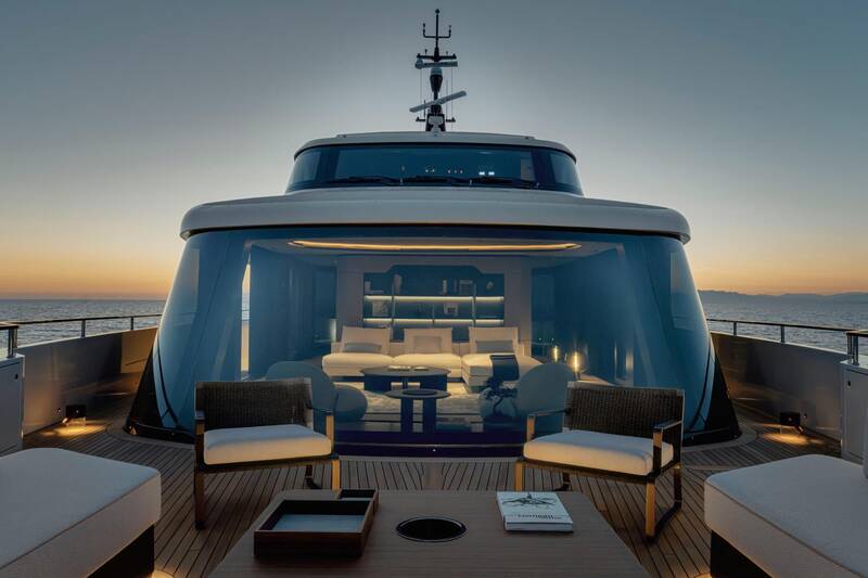 Upper deck bow area