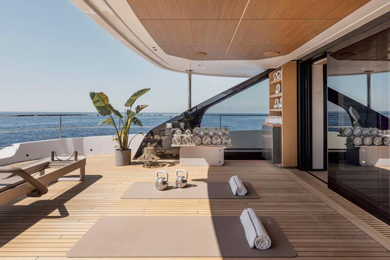 Upper deck gym area