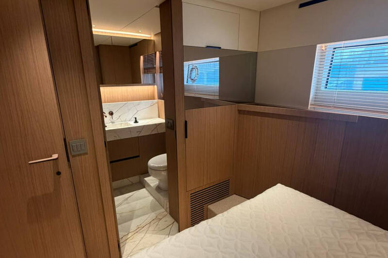 Bathroom at guest cabin
