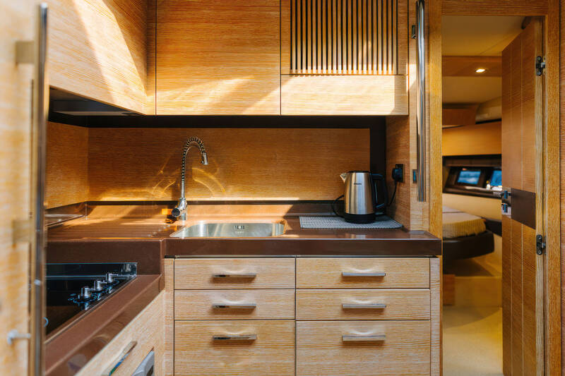 Galley on lower deck