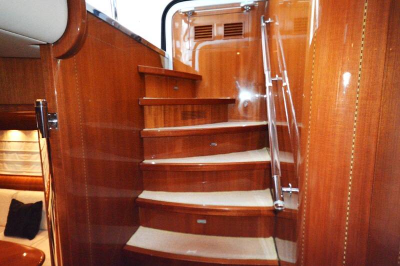 Stairs to lower deck