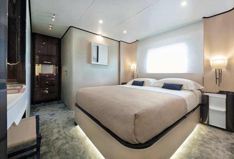 VIP cabin on the port side