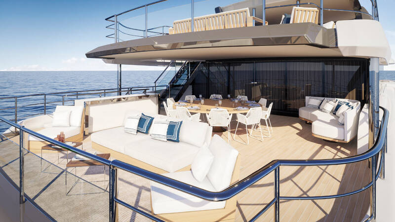 Upper deck aft lounge area