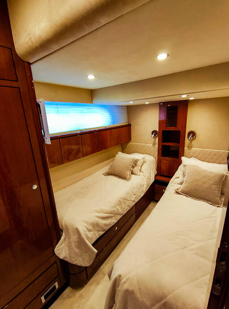 Guest cabin on starboard side