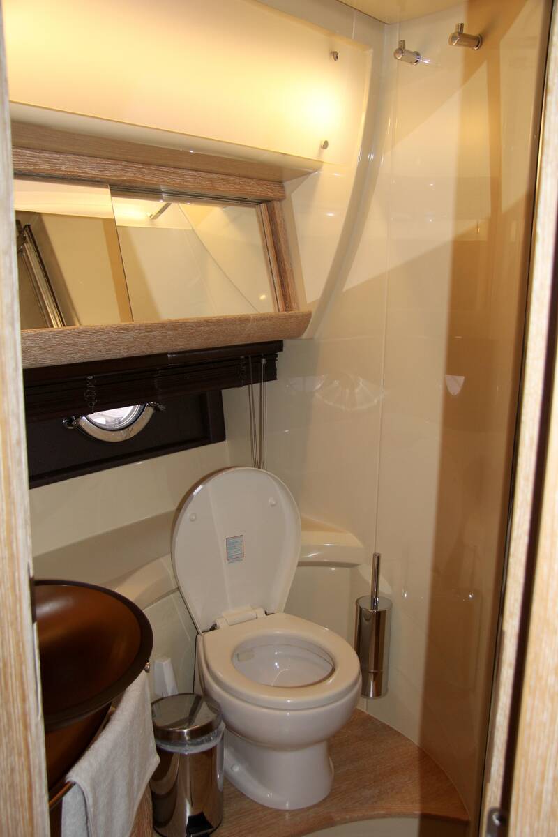 The master bathroom