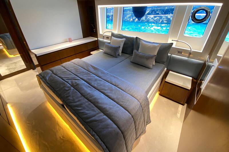 Guest cabin on lower deck