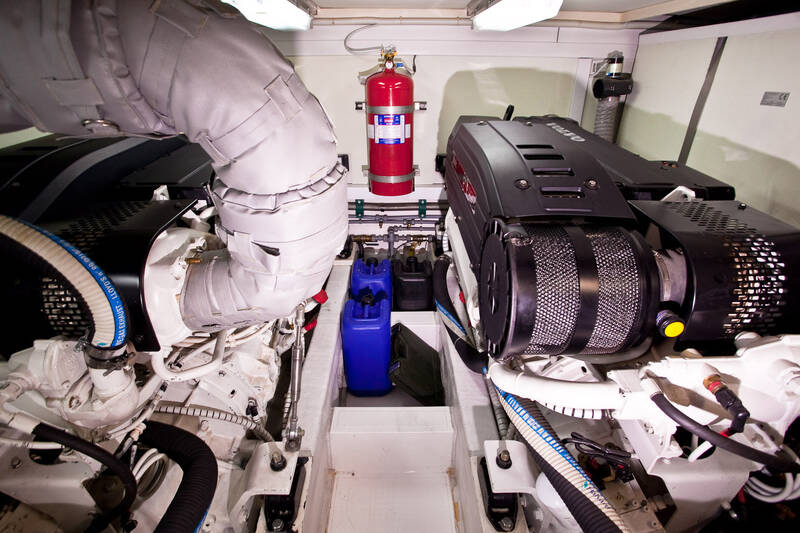 The engine compartment