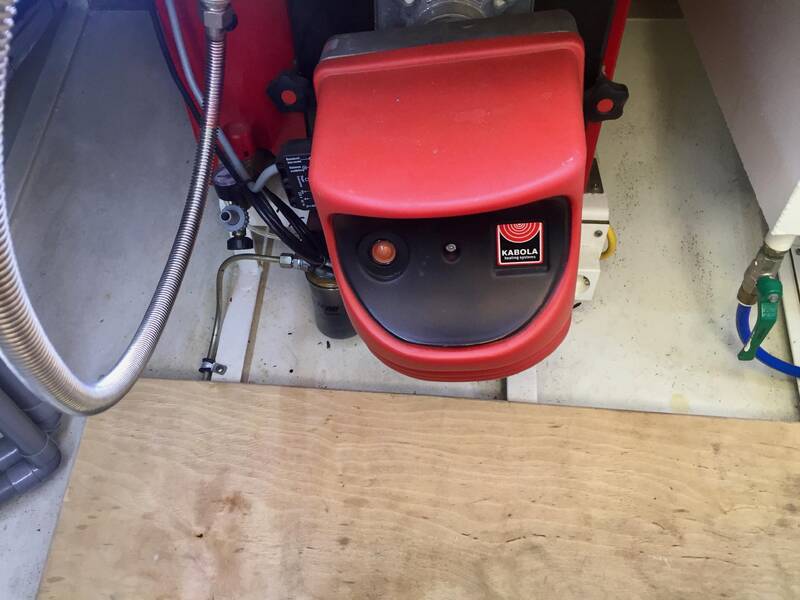 The engine compartment