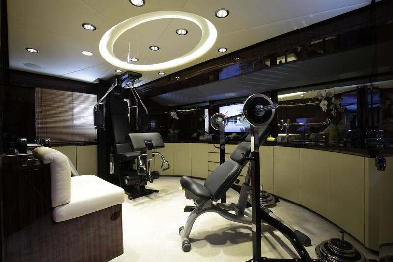 Gym on main deck