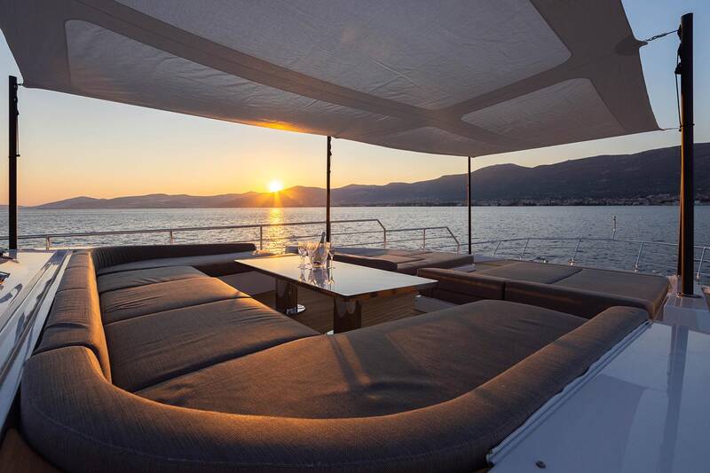 Lounge area on bow