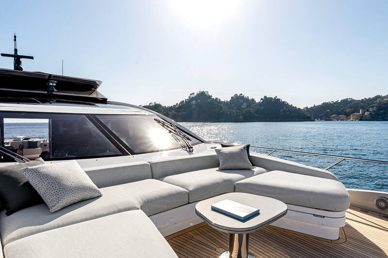 Lounge area on bow