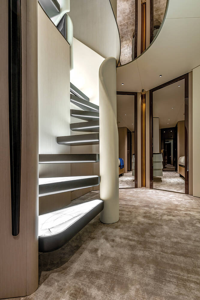 Lobby on the lower deck