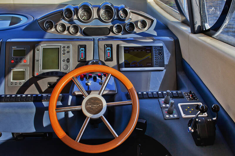 The main control post. The Interior Of The Azimut 50 - 2004