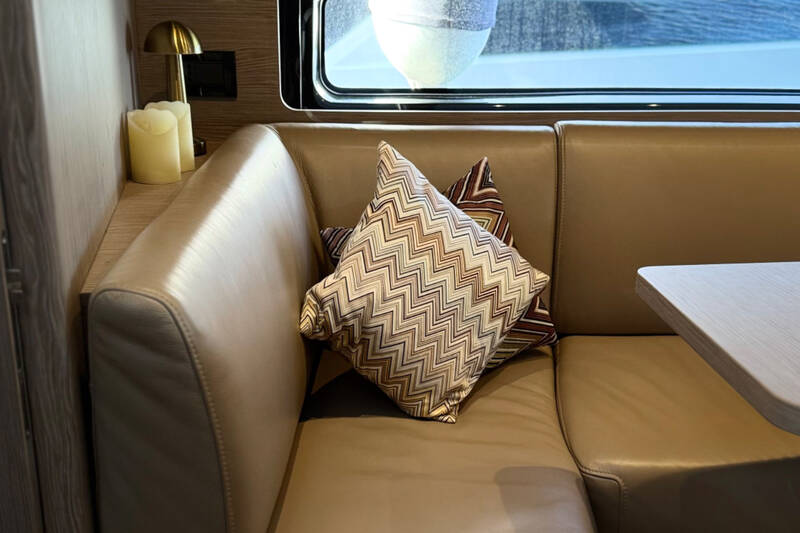 Dining area on lower deck