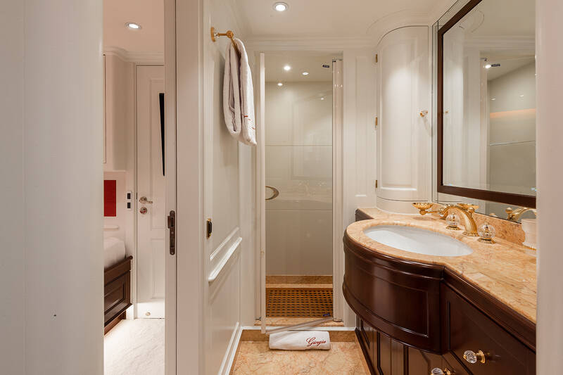Guest cabin bathroom