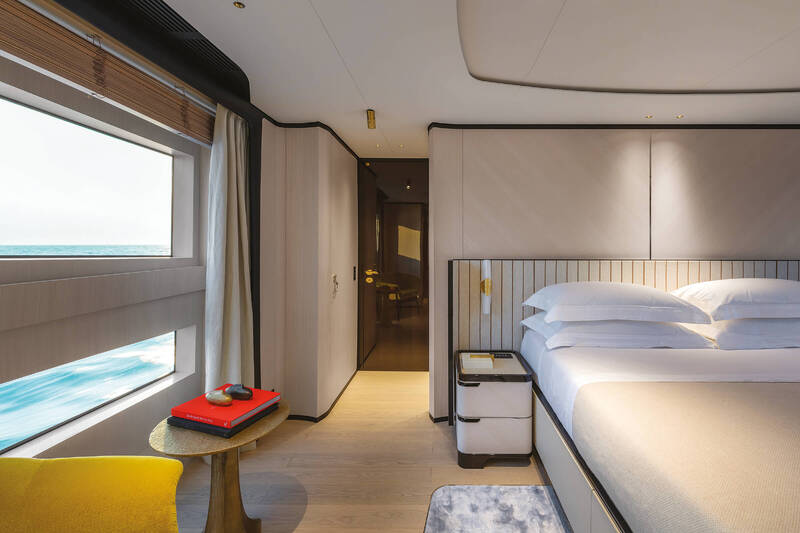 Owner's cabin on the main deck