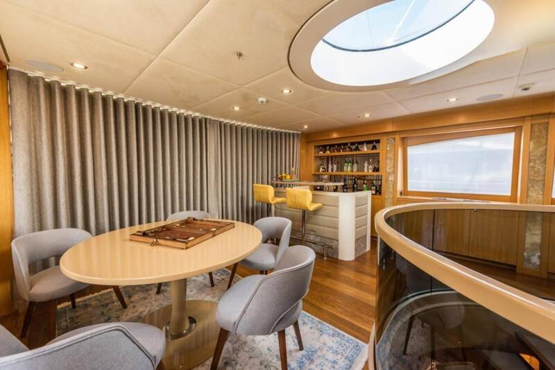 Lounge area on the upper deck