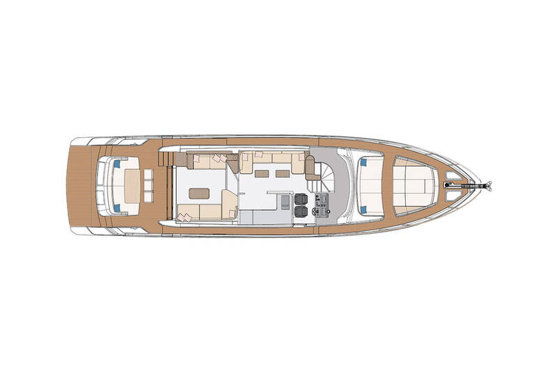 Main deck - Open galley layout