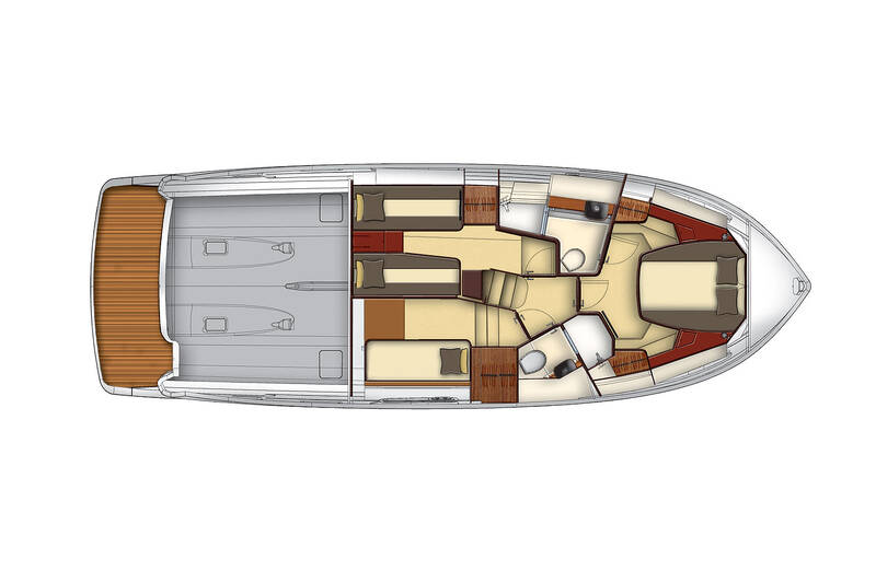 Lower deck Magellano 43 Flybridge