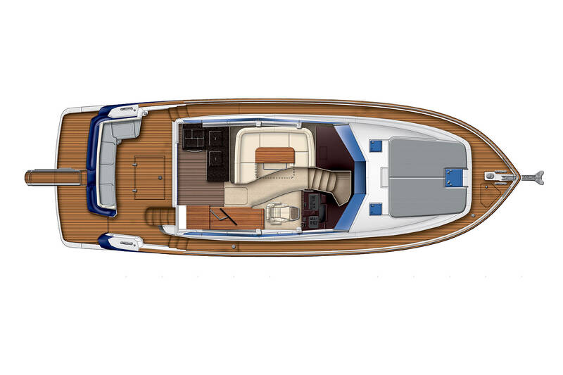 Main deck Magellano 43 Flybridge